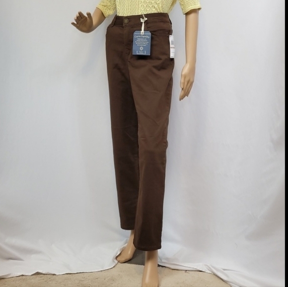 Democracy Womwn's Taupe  Patriot Ab Solution Straight Leg Jeans - Picture 12 of 13